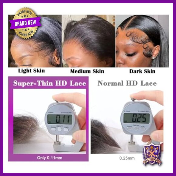 Body Wave Lace Front Wig 200% Density Human Hair 13x4 HD Lace Glueless main image 5